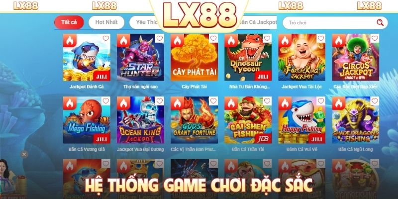 Hệ thống game chơi đặc sắc