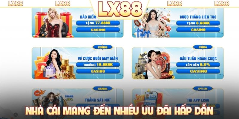 Nhà cái mang đến nhiều ưu đãi hấp dẫn